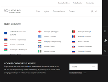 Tablet Screenshot of lexus.eu