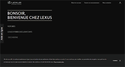 Desktop Screenshot of fr.lexus.be
