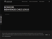 Tablet Screenshot of fr.lexus.be