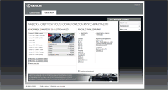 Desktop Screenshot of ojazdenevozidla.lexus.sk