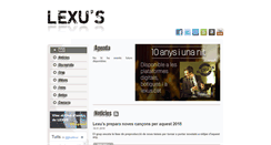 Desktop Screenshot of lexus.cat