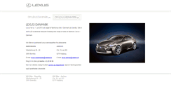 Desktop Screenshot of lexus.dk